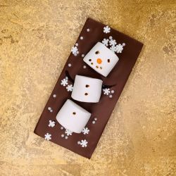Snowman Belgian Milk Chocolate Bar